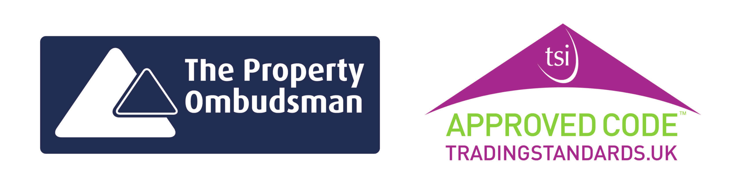 The Property Ombudsman and Trading Standards UK logos
